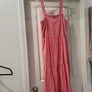 LOFT Pink Maxi Dress NWT